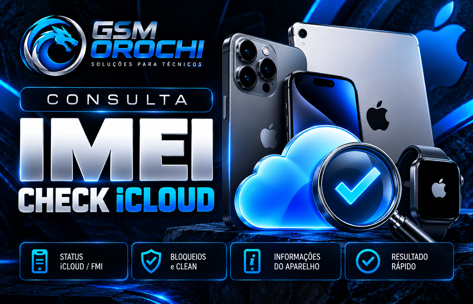 #1 Consulta iPhone - iCloud Clean/Lost + FMI OFF Status