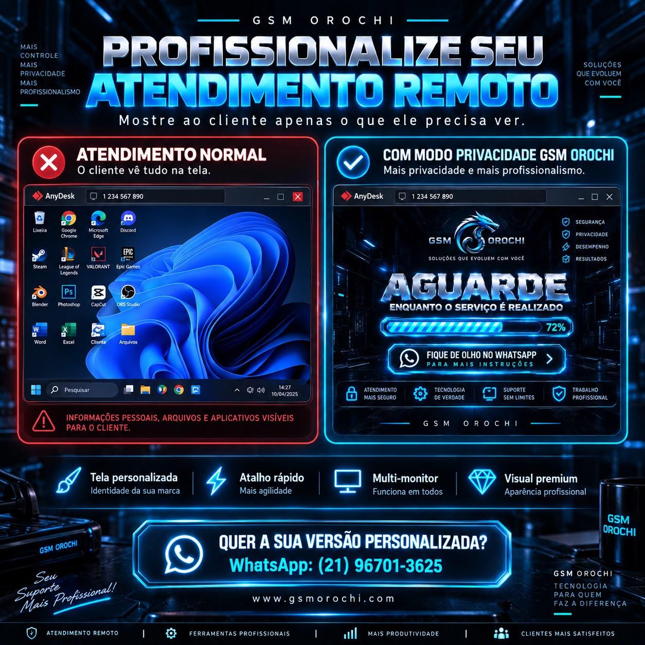 🔒 FERRAMENTA MODO PRIVACIDADE COM SUA LOGO - VITÁLICIO ( Geração da capa incluso )