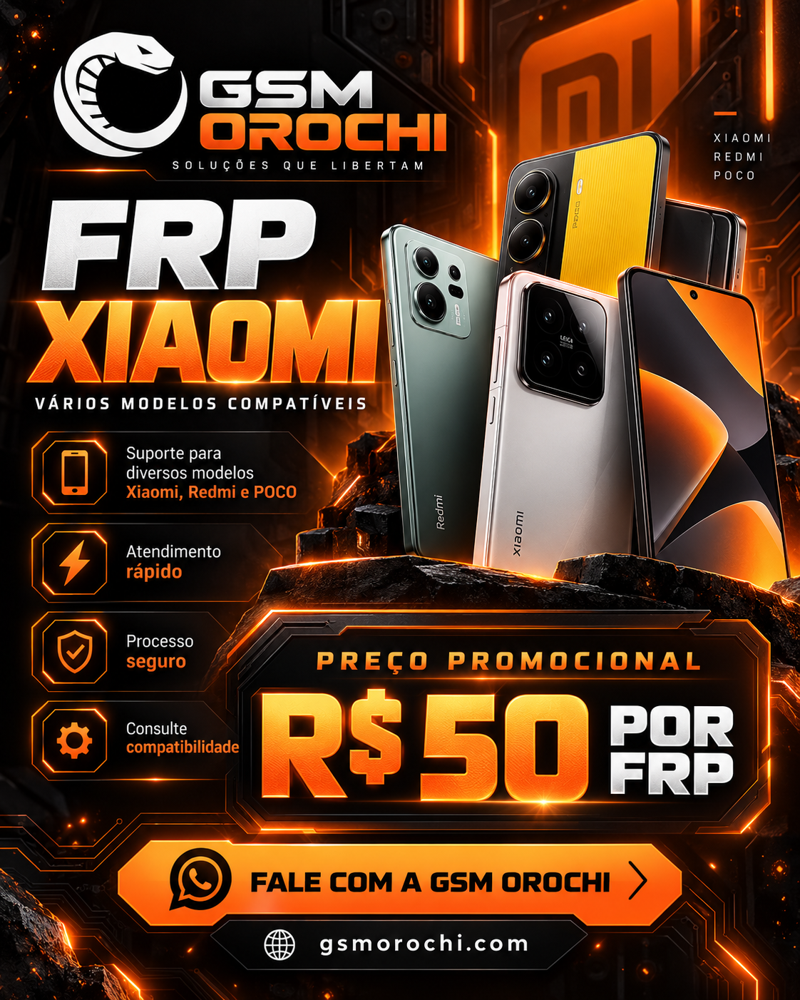 FRP Xiaomi Todos os Modelos - Serviço Remoto 100% Garantido